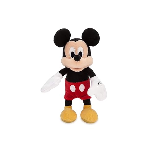 Disney Store Boy's Mickey Mouse Plush - Mini Bean Bag - 9 Inches, Mickey and Friends, Iconic Cuddly Character with Classic Embroidered Features,…