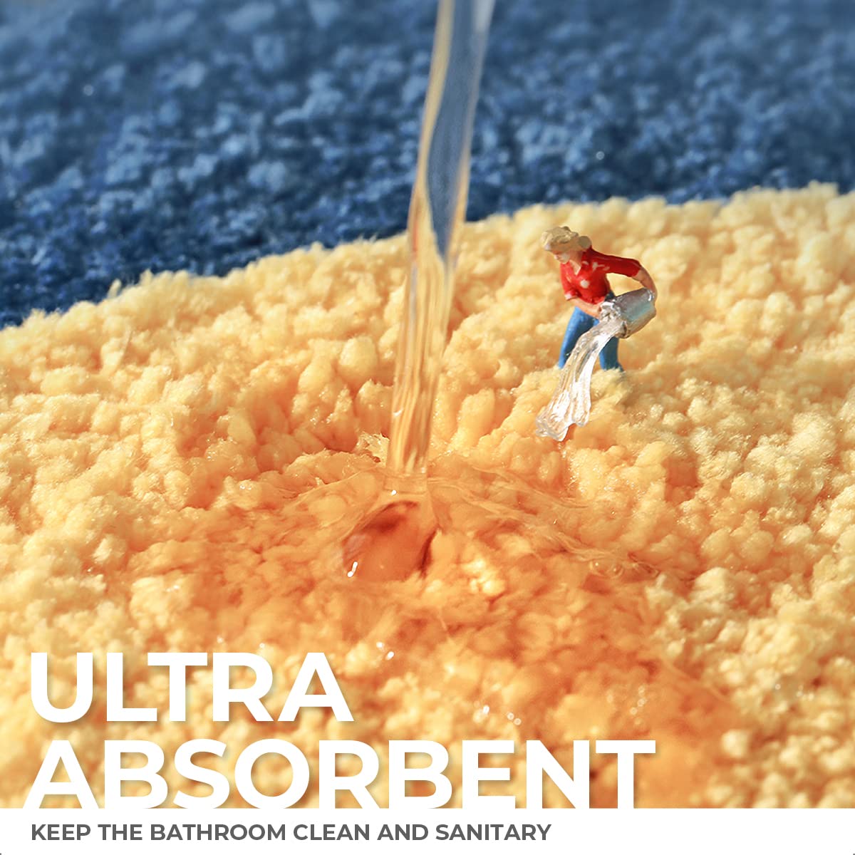 Tyrafry Bath Rug Cute Space Bathroom Rug Mat for Bathroom, Soft Microfiber Rug Water Absorbent Bath Mat fot Kids, Bedroom, Kitchen, Dinning, Non Skid…