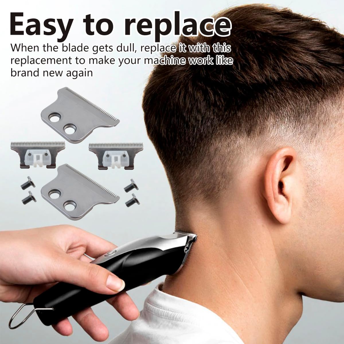 Gxcdizx Trimmer Blades Set for Wahl 5 Star Series Detailer (8081) Cordless Detailer LI (8171) T*Wide Blade Replacement Beauty and Personal Care Gxcdizx