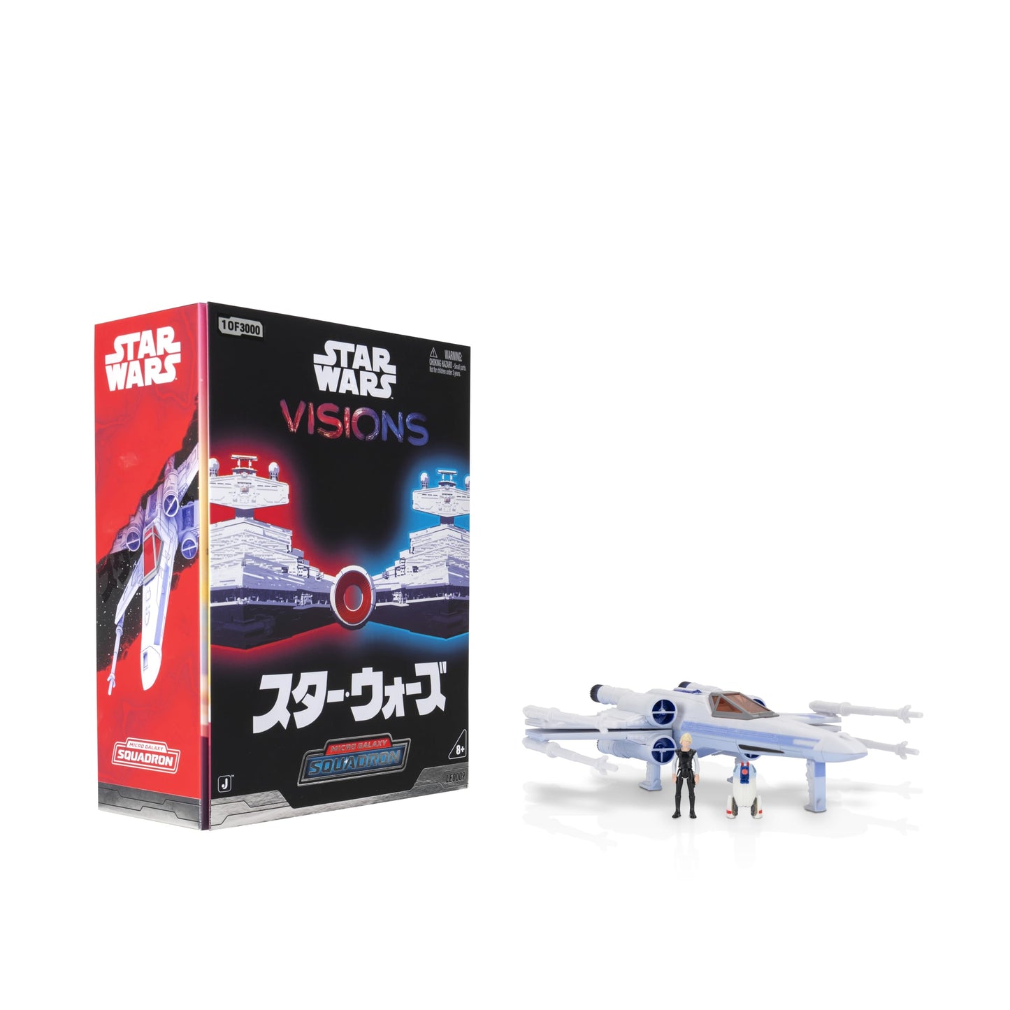 Star Wars Micro Galaxy Squadron Visions X-Wing - 5-Inch Vehicle with Two 1-Inch Micro Figure Accessories