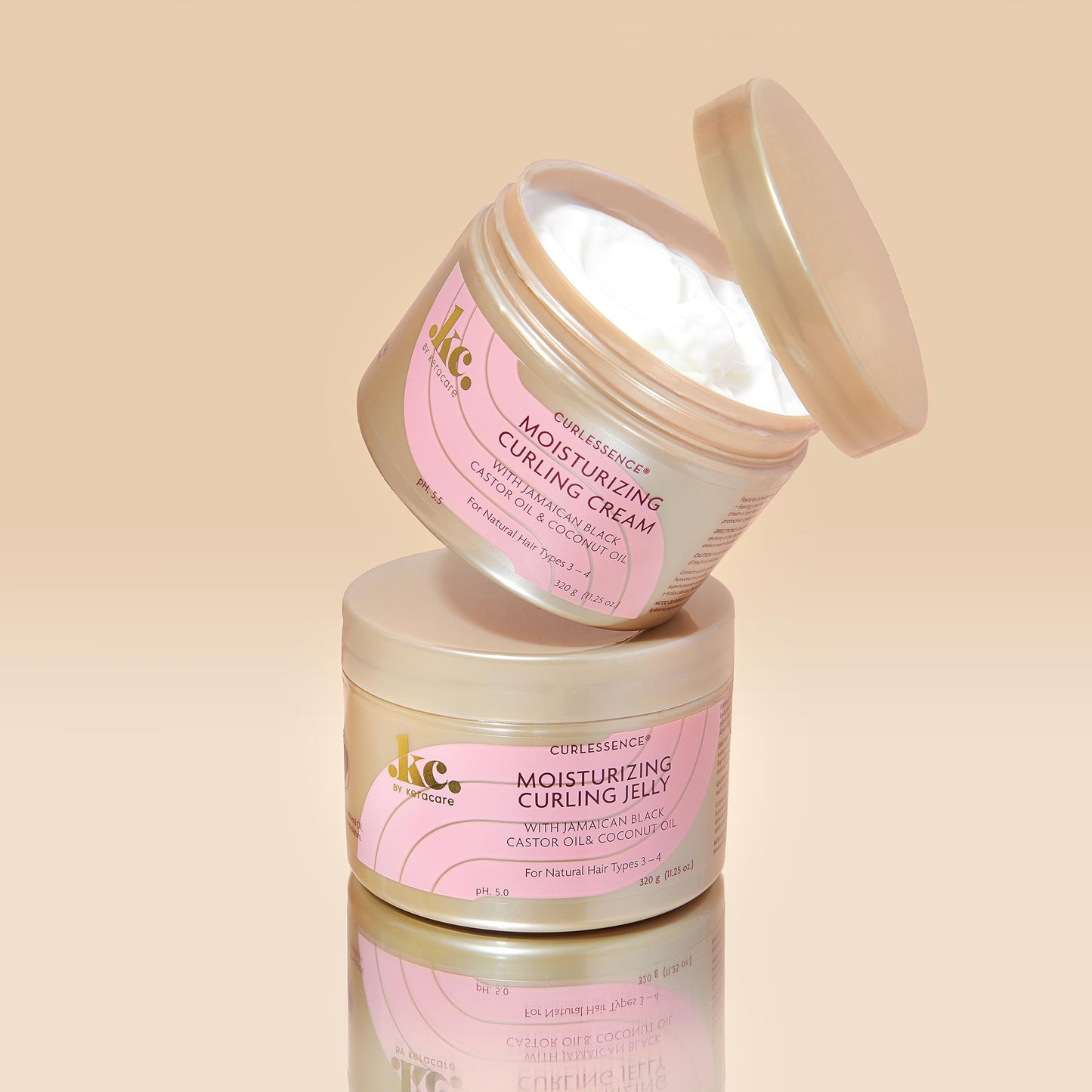 KeraCare CurlEssence Moisturizing Coconut Curling Cream - With Jamaican Black Castor Oil & Coconut Oil - For Curly Hair - SIlicone and Paraben Free