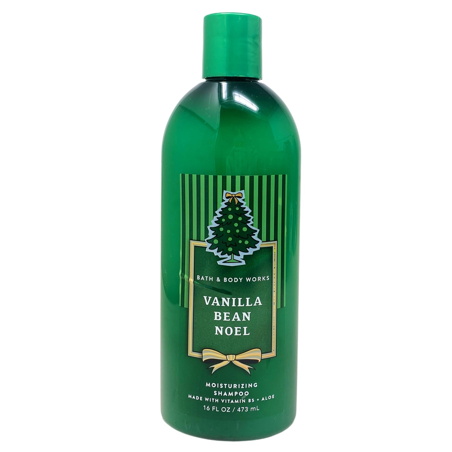 Bath & Body Works Vanilla Bean Noel Moisturizing Shampoo & Conditioner with a Peach Gardenia Sample Soap