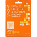 Andalou Naturals Instant Brighten & Tighten Hydro Serum Facial Mask, 0.6 Fluid Ounce