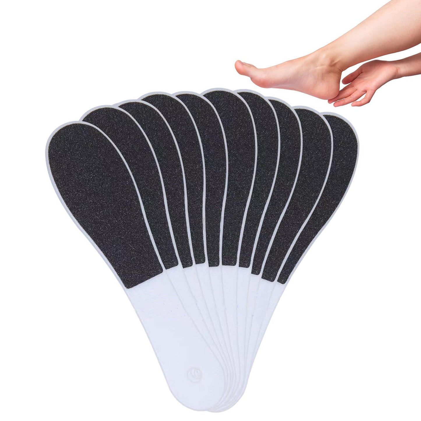 10 Pack Foot File, Professional Foot Callus Remover Sandpaper Pedicure Tools, Double Side Foot Scrubber, Sander for Dead Skin Foot Rasp Pedicure