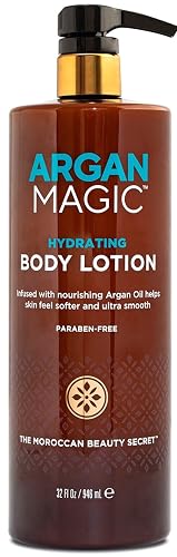Argan Magic Hydrating Body Lotion with Argan Oil & Shea Butter for Dry Skin - Nourishes Skin, Restores Moisture, Smooths & Softens | Non-Greasy