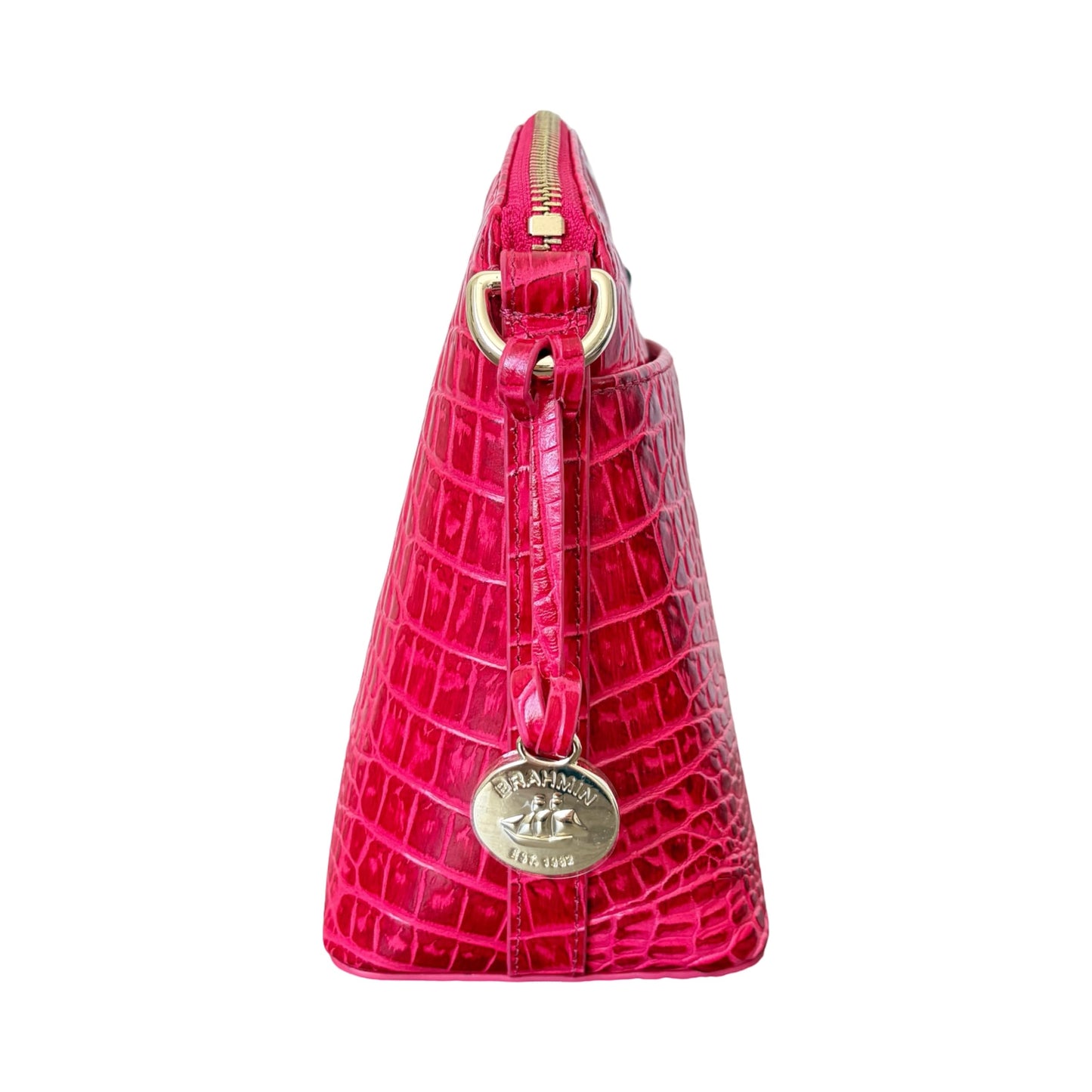BRAHMIN Women's Mini Duxbury Genuine Leather Crossbody Shoulder Bag (Sweetheart Solid Melbourne)