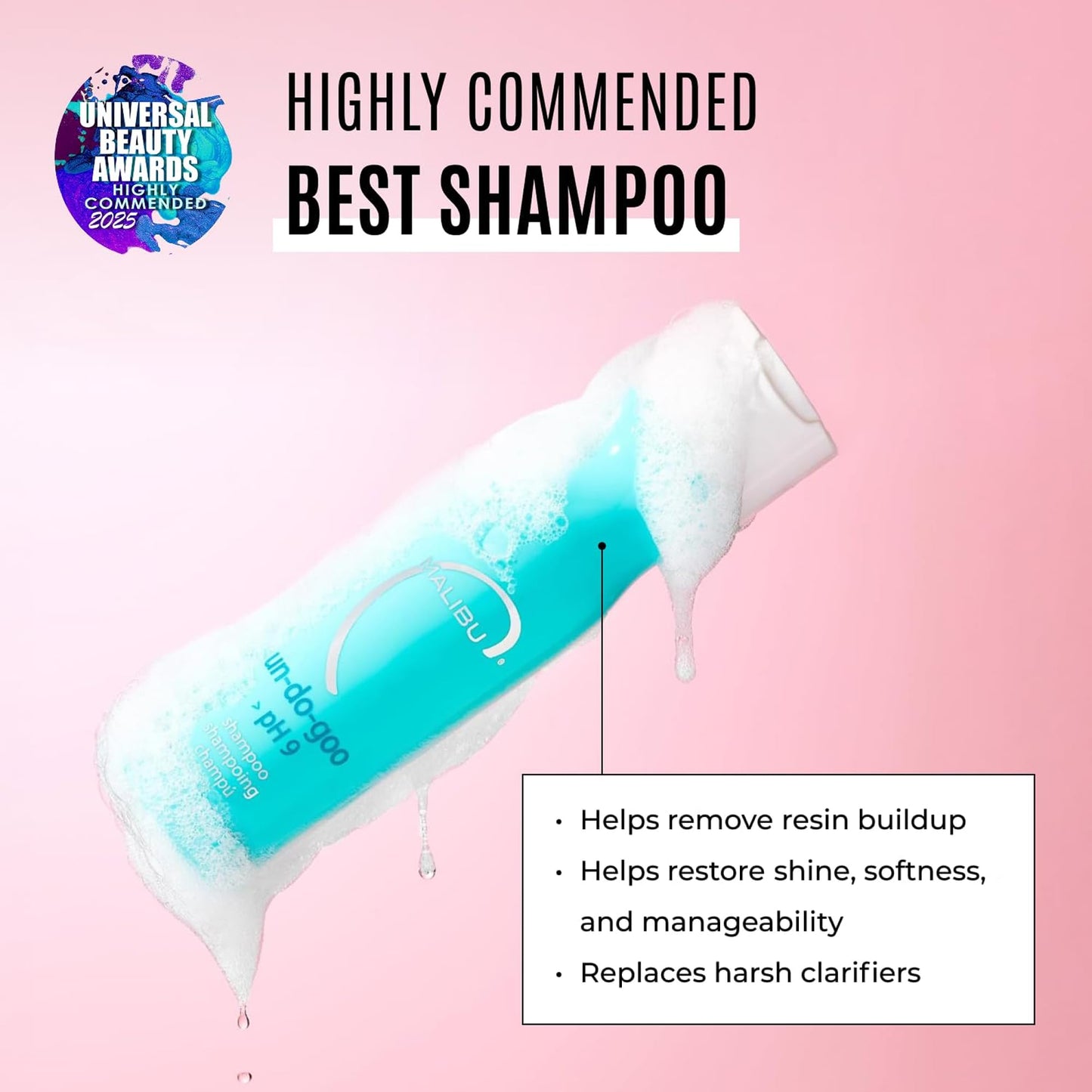 Malibu C Un-Do-Goo Clarifying Shampoo for Build Up - Travel Size Deep Cleansing Treatment for Styling Product Residue - Weekly Scalp Detox, Shine Beauty and Personal Care Malibu C