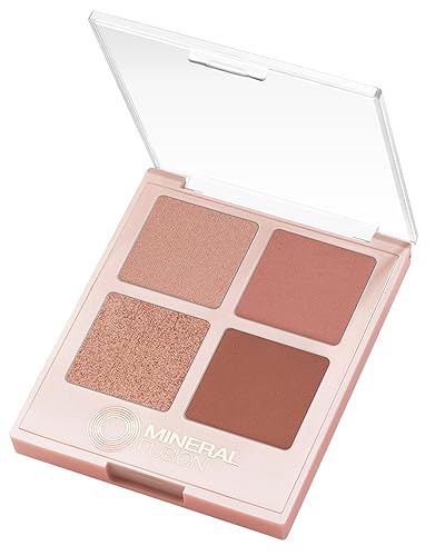 Mineral Fusion Eyeshadow Palette | Vegan Eye Makeup with Matte, Satin, and Shimmer Finishes | Natural, Lightweight Formula (Summer Vacation)