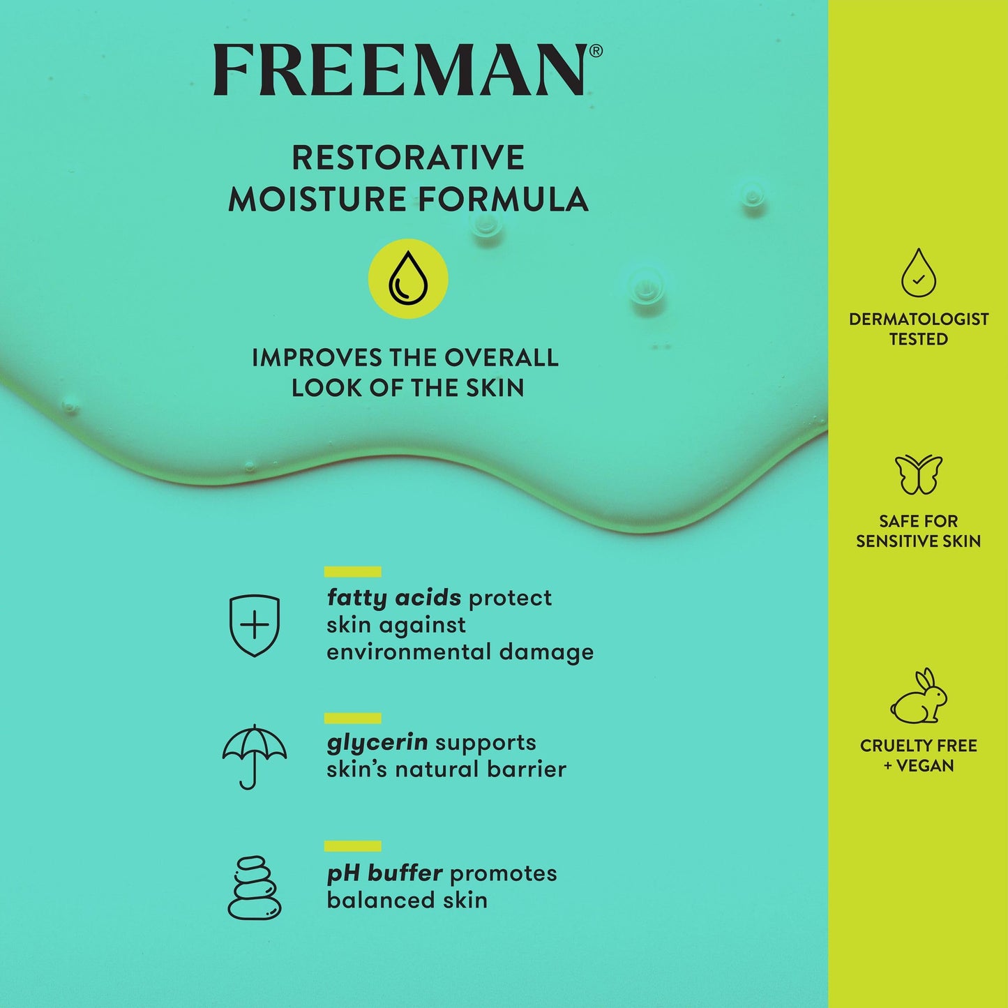 Freeman Rich Cream + Overnight Leave-On, Moisturizing Face Mask, Facial Mask For Dry Skin, Face Cream Infused With Magnesium & Hyaluronic Acid