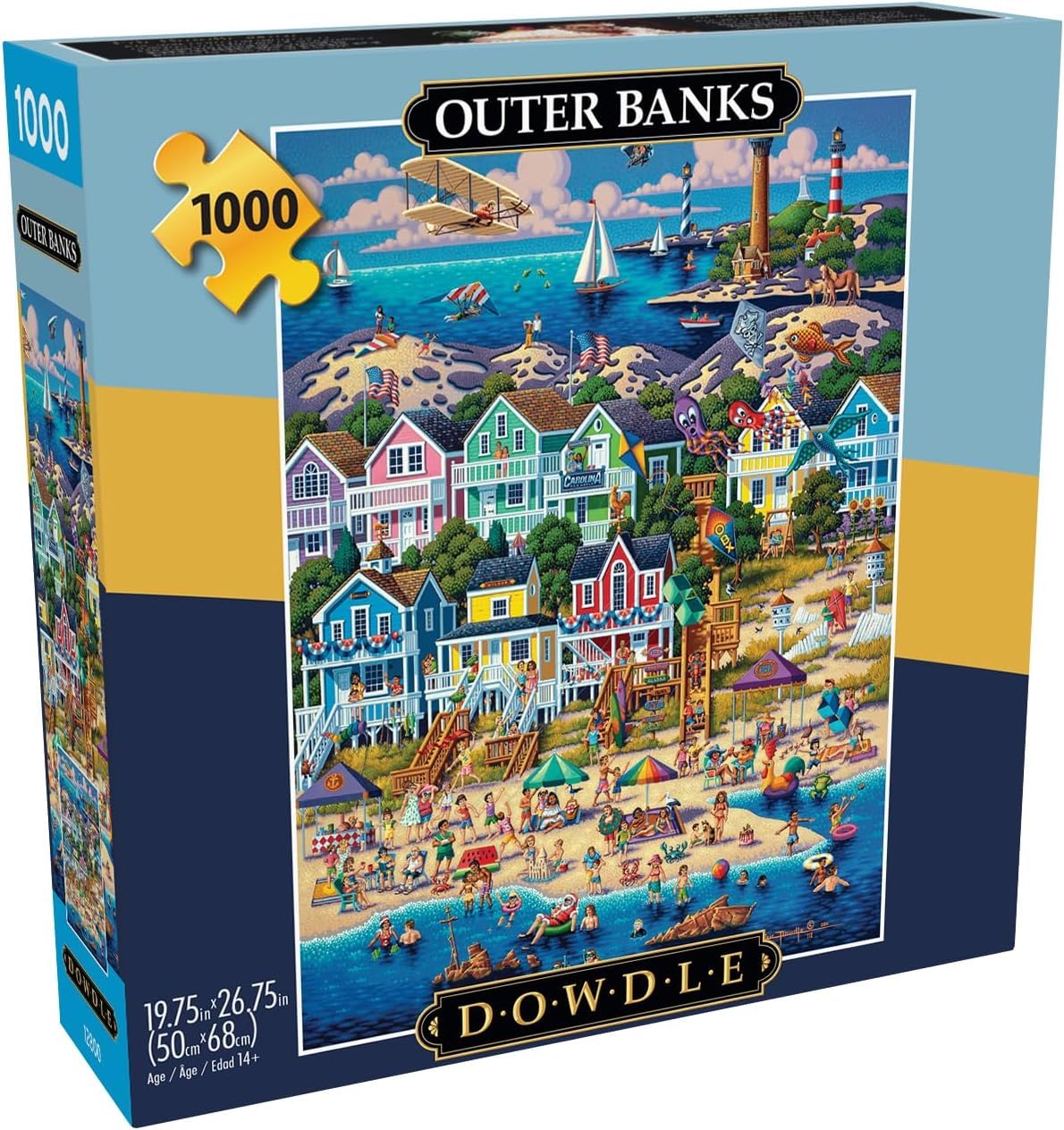 Buffalo Games - Dowdle - Outer Banks 1000 Piece Jigsaw Puzzle for Adults, Challenging Puzzle for Game Nights, Finished Size 26.75" x 19.75"