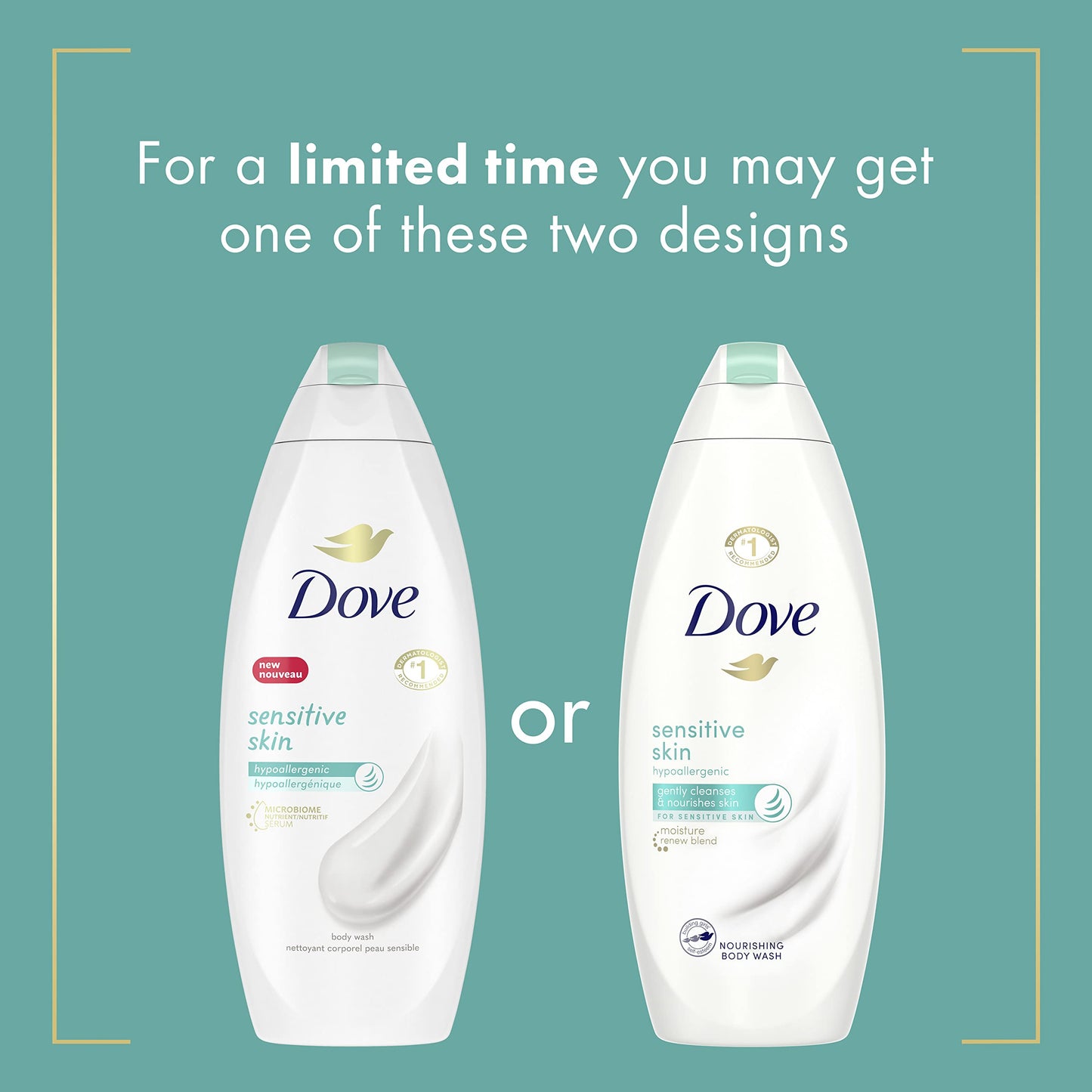 Dove Body Wash, Sensitive Skin, 12 oz Beauty & Personal Care Dove
