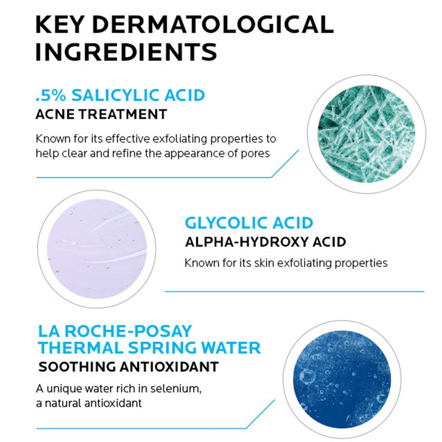 La Roche-Posay Effaclar Clarifying Solution Acne Toner with Salicylic Acid and Glycolic Acid, Pore Refining Oily Skin Toner, Gentle Exfoliant