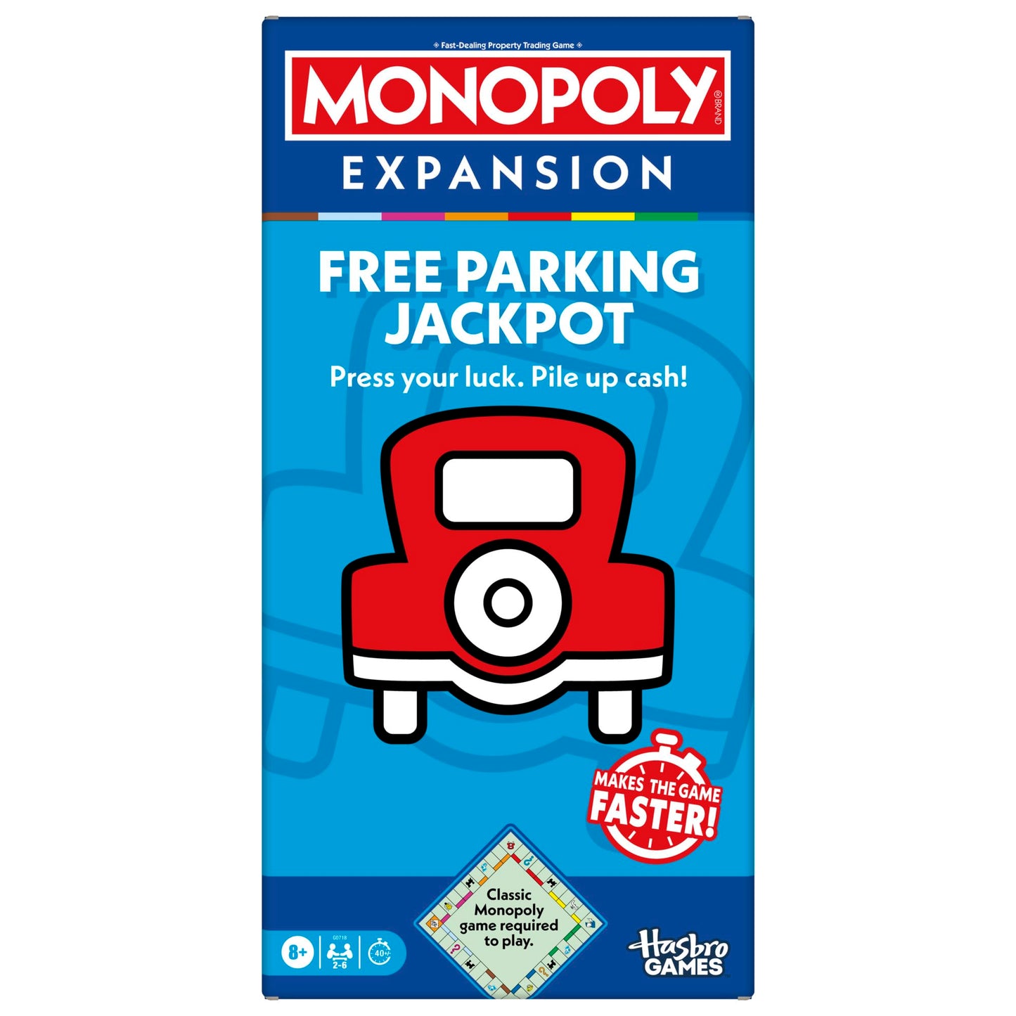 Monopoly Free Parking Jackpot Expansion | Add More Fun to Classic Monopoly Game and Play Faster | Ages 8+ | 2-6 Players | 40 Mins. | Family Board…