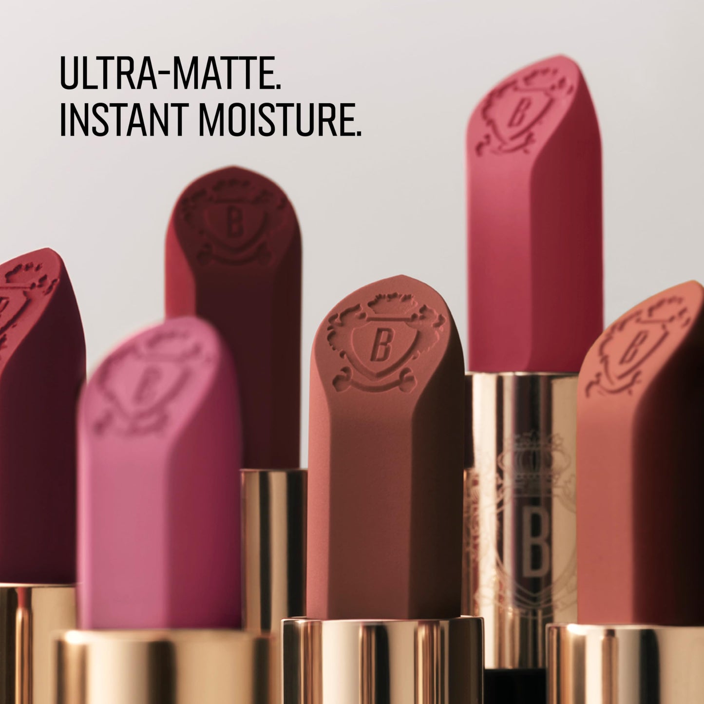 Bobbi Brown Luxe Cashmere Matte Lipstick | Non-Drying, Hydrating, Ultra-Matte Finish | Yellow Flower Complex, 0.12 Ounce, Pink Suede