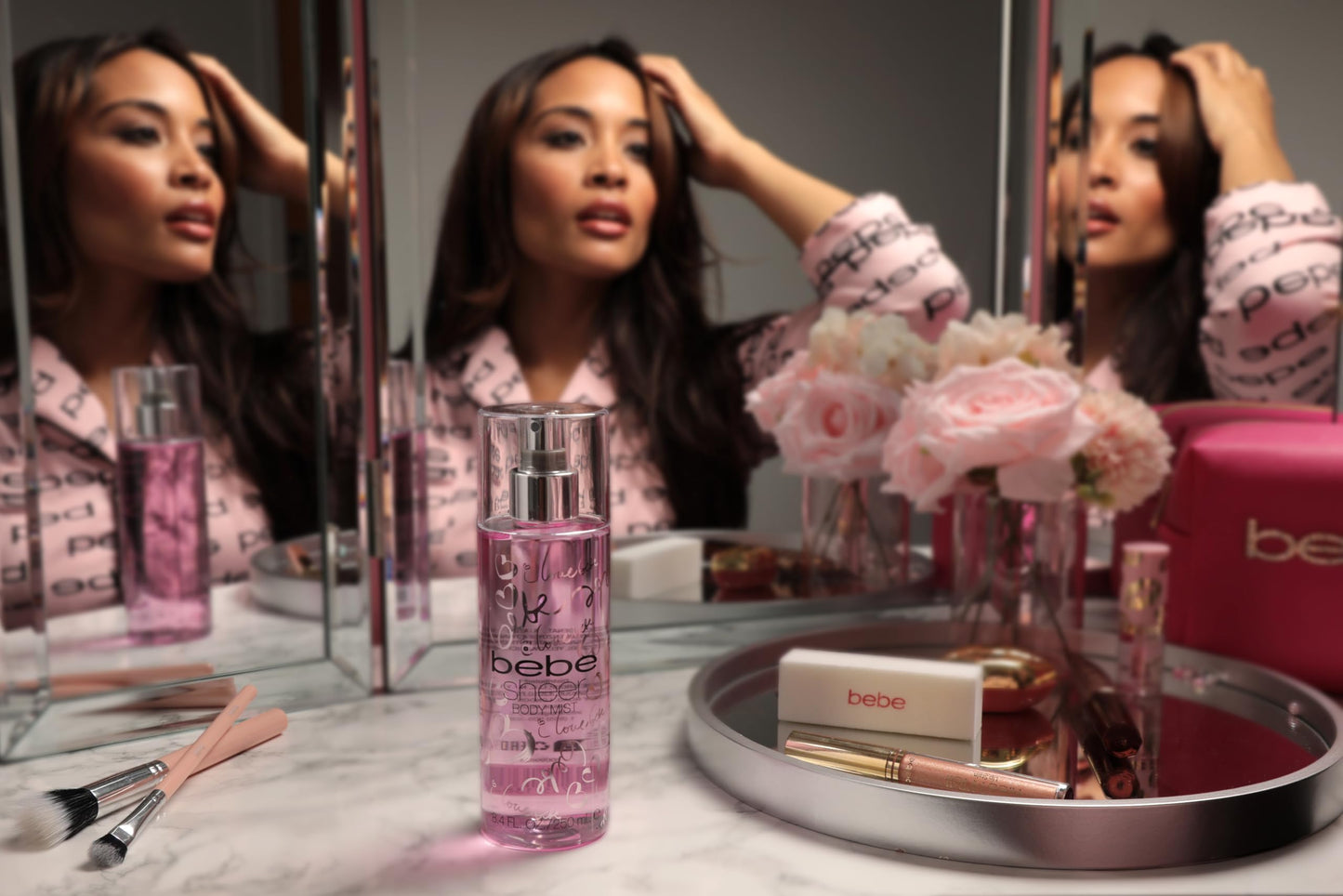 Bebe Sheer Body Mist - Body Spray for Women - Sensual and Flirtatious Women's Fragrance with Citrus Cocktail, Pink Peony, and Sandalwood Notes - 8.4