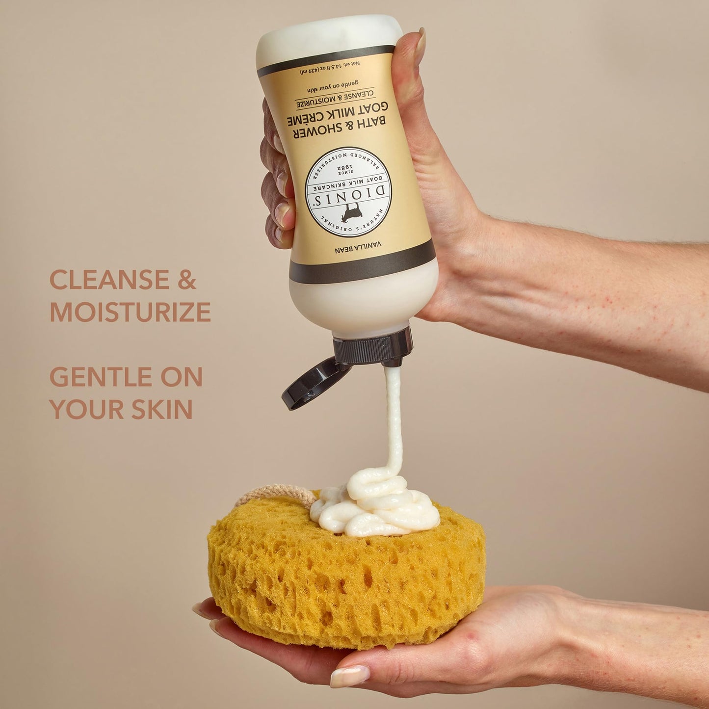 Dionis Bath & Shower Goat Milk Crème Vanilla Bean 14.5oz (Pack of 1)