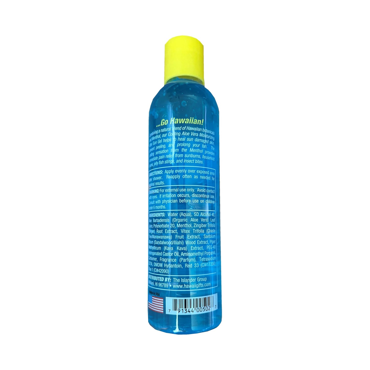 Hawaiian Blend Aloe Vera Cooling Gel 8 oz.