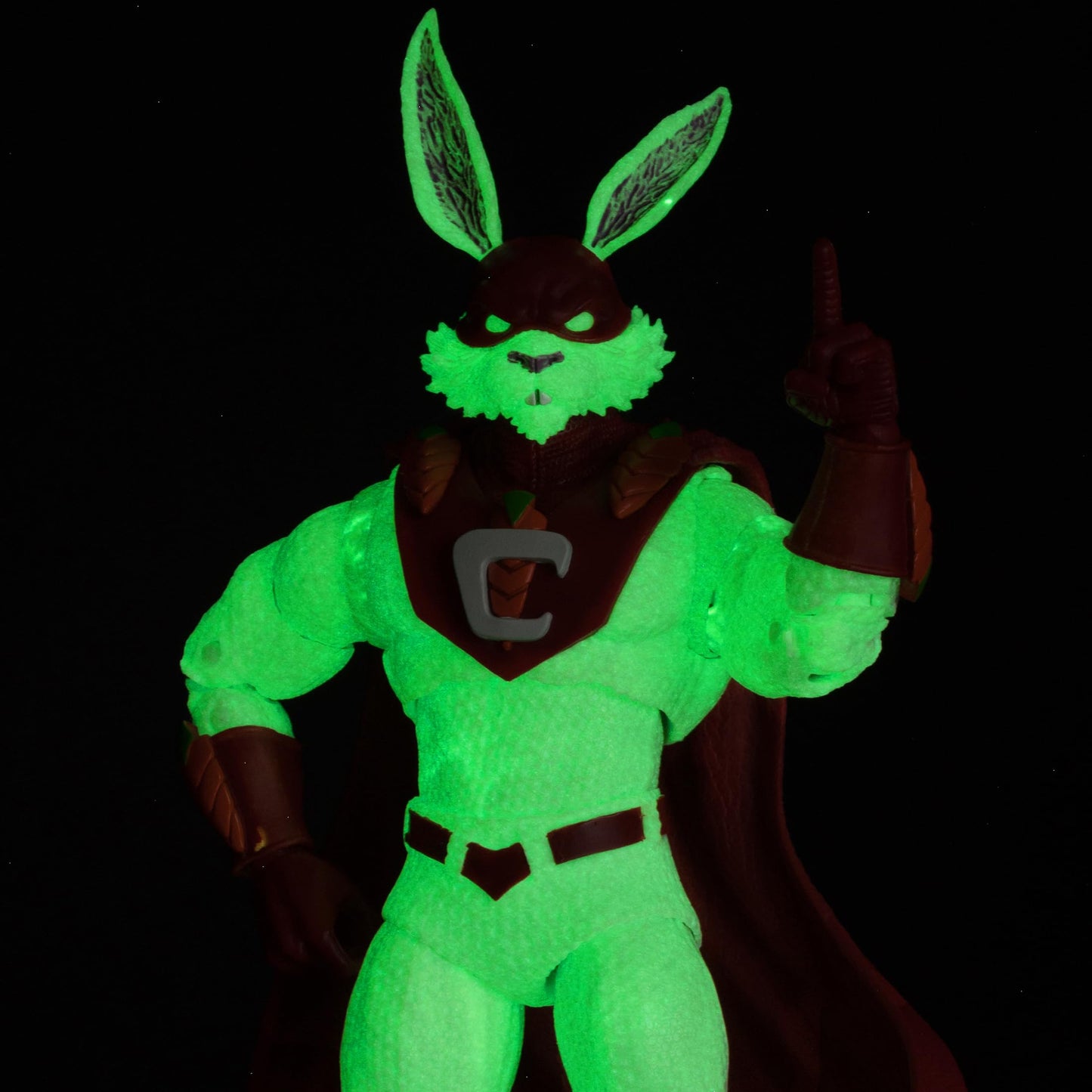 McFarlane Toys - DC Multiverse Captain Carrot (Justice League Incarnate), Glow in The Dark Edition, 7in Action Figure, Gold Label, Amazon Exclusive