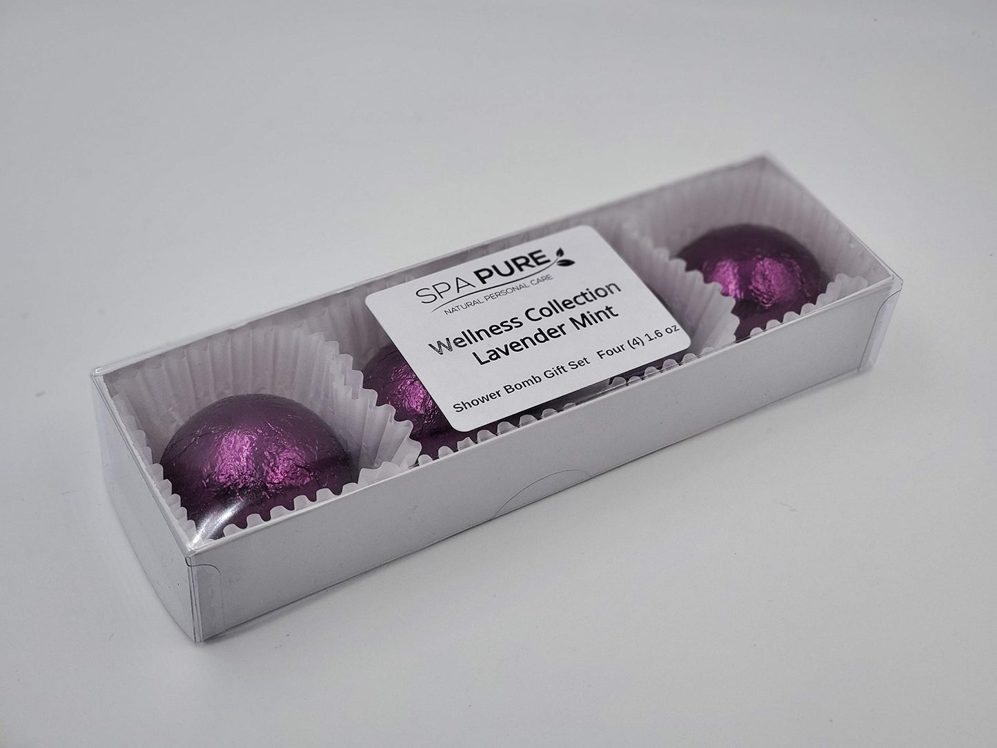 Spa Pure Lavender Mint Aromatherapy Shower Steamers Bombs - Shower Bombs with Essential Oils - Unisex Bath Melts - Self Care and Relaxation Shower…