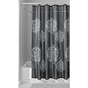 iDesign Dandelion Fabric Shower Curtain Water-Repellent and Mold- and Mildew-Resistant for Master, Guest, Kids', College Dorm Bathroom, 72" x 72"…