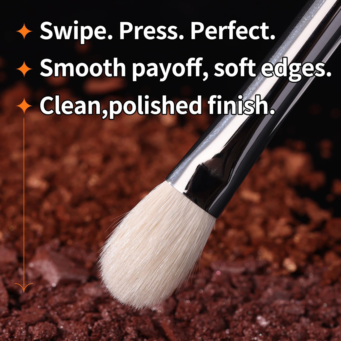 Albeaut Eyeshadow Brush, Eye Makeup Brush Even Eyeshadow Applicators Soft Natural Hair Bristles for Flawless Smudge, Multi-task for spot conealing
