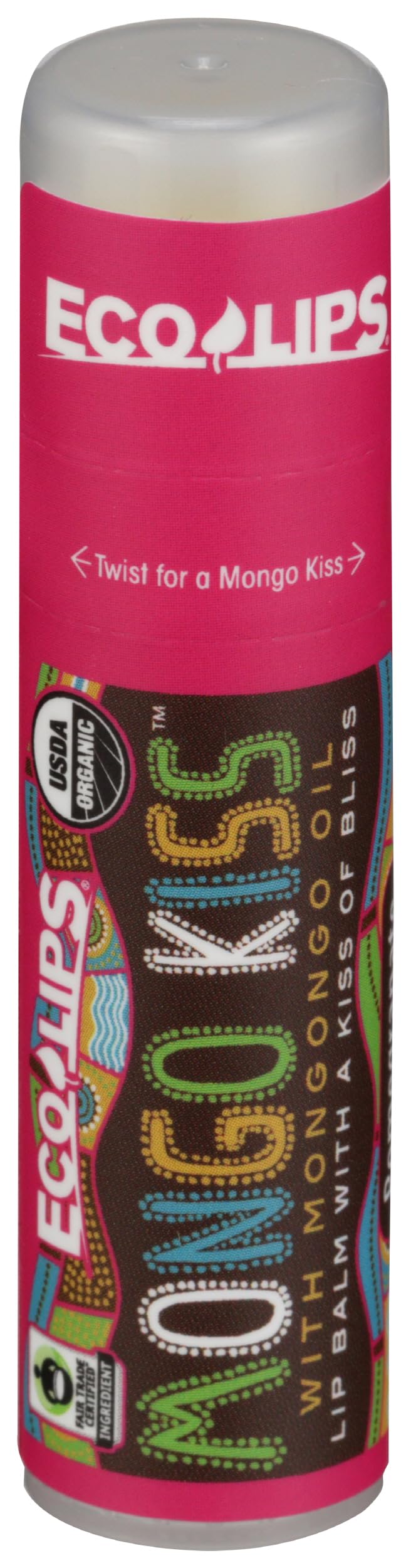 Eco Lips, Lip Balm Mongo Kiss Pomegranate, 0.25 Ounce