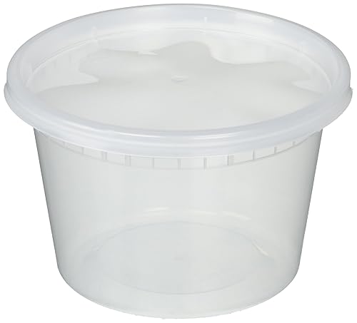 Deli Food Storage Containers with Lids, 16 Ounce (48 Count)