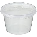 Deli Food Storage Containers with Lids, 16 Ounce (48 Count)