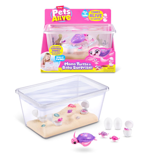Pets Alive Mama & Baby Surprise, Series 1, Mama Turtle Surprise Playset