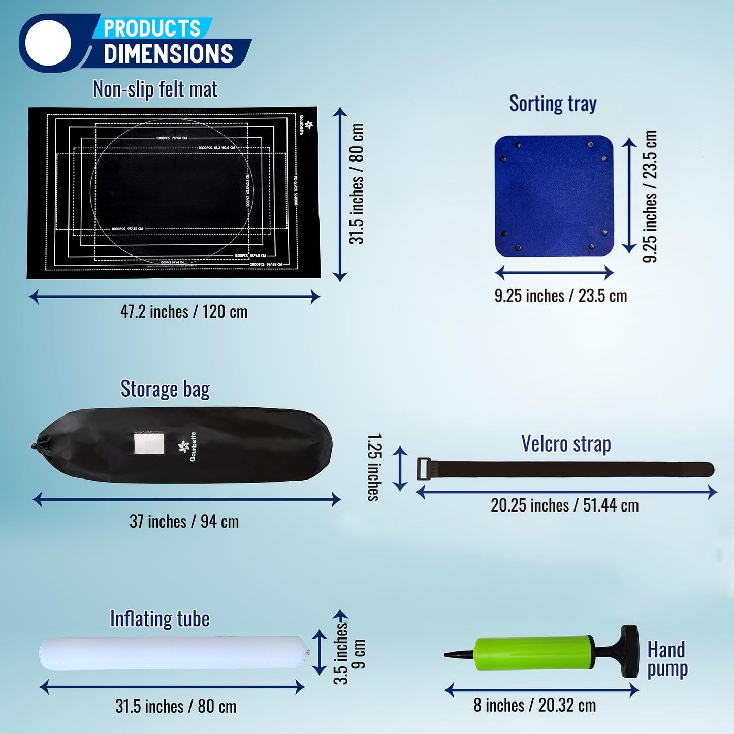 Gourbette Black Jigsaw Puzzle Mat Roll Up – Portable Puzzle Board & Saver for 500/1000/1500/2000 Piece Puzzles, Storage & Travel Keeper