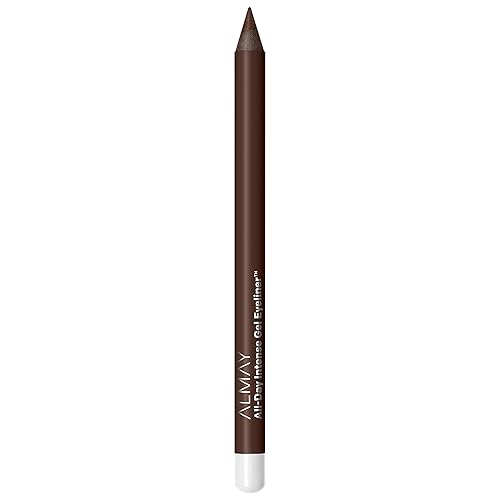 Almay Gel Eyeliner, Waterproof, Fade-Proof Eye Makeup, Easy-to-Sharpen Liner Pencil, Stocking Stuffer for Women, 140 Deep Chestnut, 0.045 oz