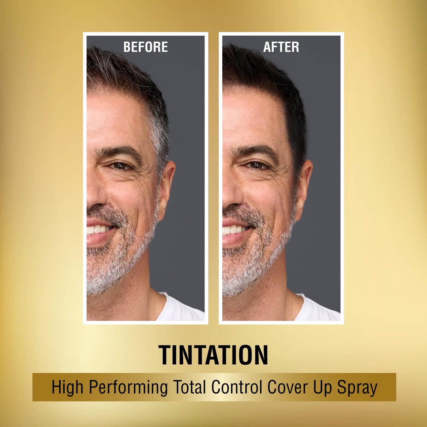 RED by Kiss 1.5OZ. Tintation Temporary Hair Color Spray, Instant Gray Root Cover Up, Water-Resistant, Smudge-Proof, Hairline & Barber Touch-Up, Quick