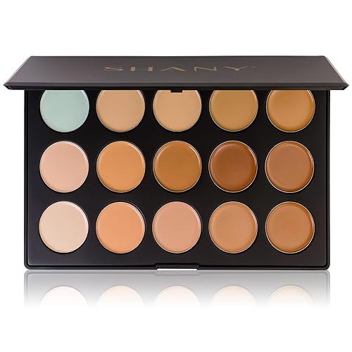 SHANY CONTOUR CAMO Professional Cream Foundation Color Palette,Foundation Primer,Camouflage Concealer Makeup Palette - Contour Camo