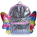 Rainbow Sequin Butterfly Wings Backpack (Butterfly School Supplies)