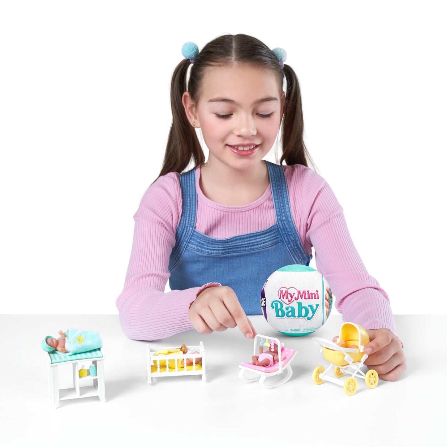 5 Surprise My Mini Baby Series 1 by ZURU, Collectible Mystery Capsule, Toy for Girls, Realistic Miniature Baby, Playset and Accessories