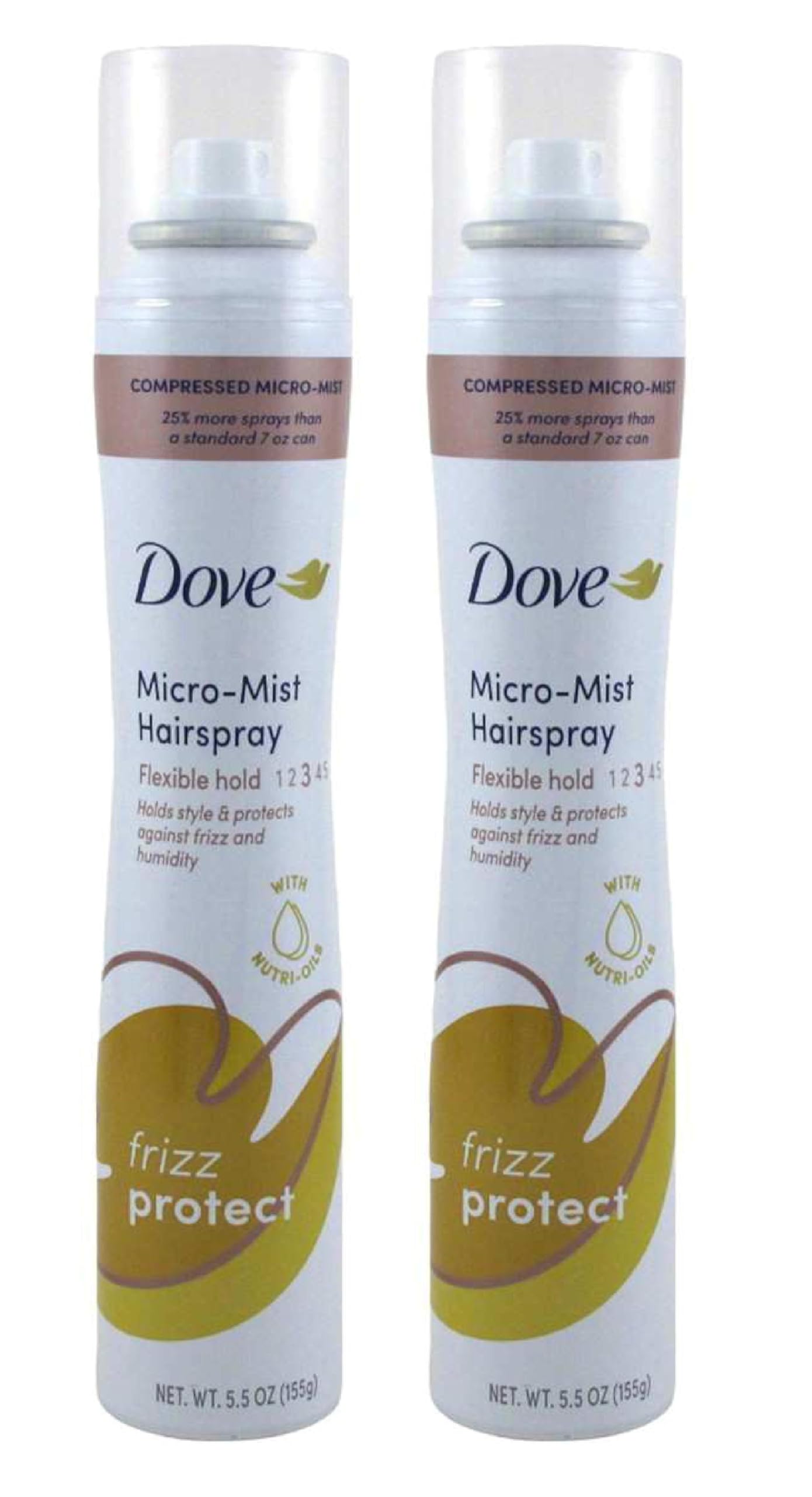 Dove Style + Care Hair Spray Flexible Hold 5.5 oz (Pack of 2)