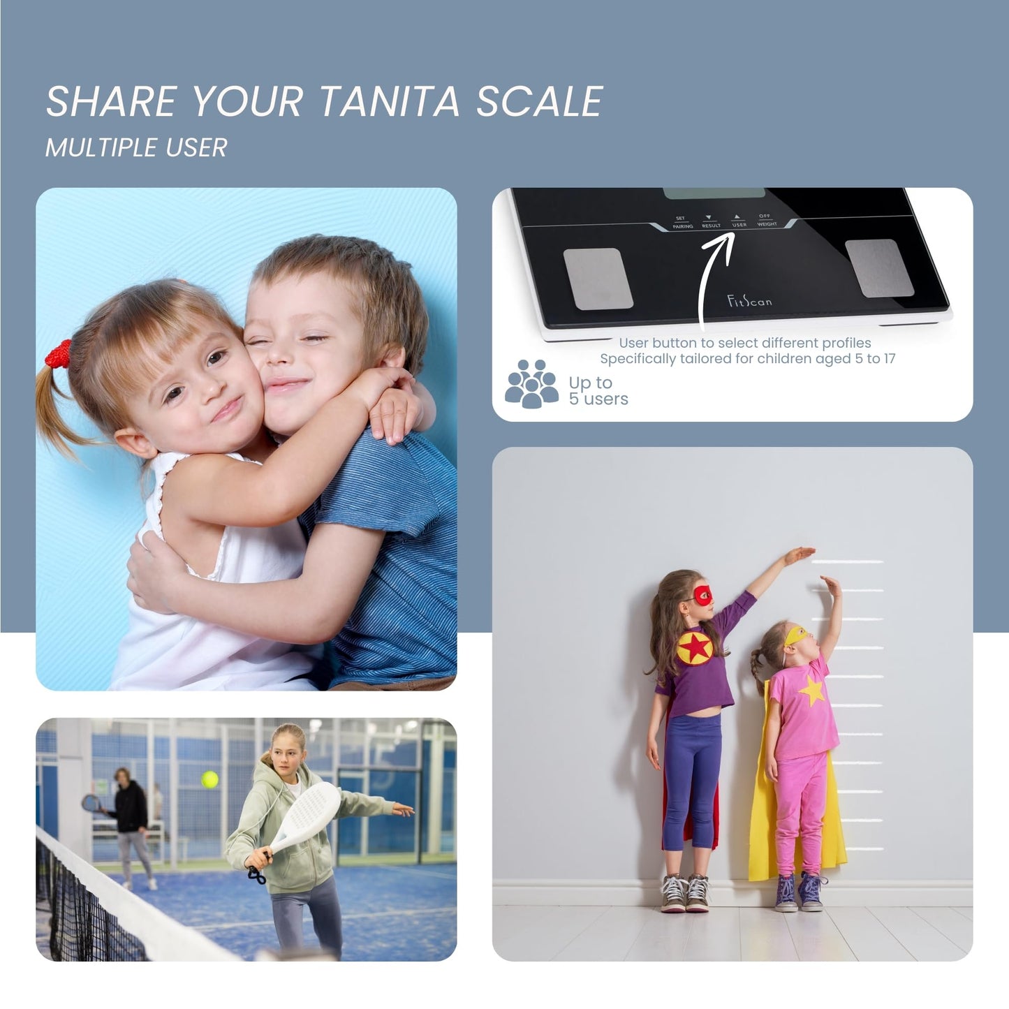 TANITA BC-401F - Japan Technology - FitScan Travel Scale - Compact Digital Body Composition Monitor with Bluetooth and Health Tracking - Compact…