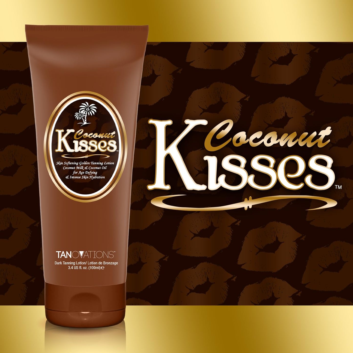 Ed Hardy Coconut Kisses Golden Tanning Lotion Cruelty Free, Gluten Free, Mineral Oil Free, DHA Free for All skin type, 3.4 oz