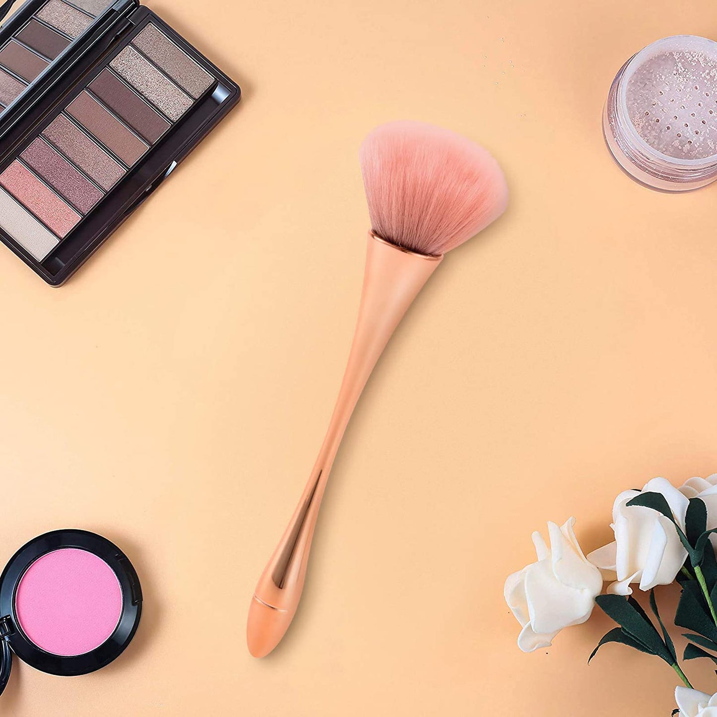 Super Large Mineral Powder Brush, Bronzer Kabuki Makeup Brush, Soft Fluffy Foundation Brush, Professional Powder Brush and Blush Brush for Daily