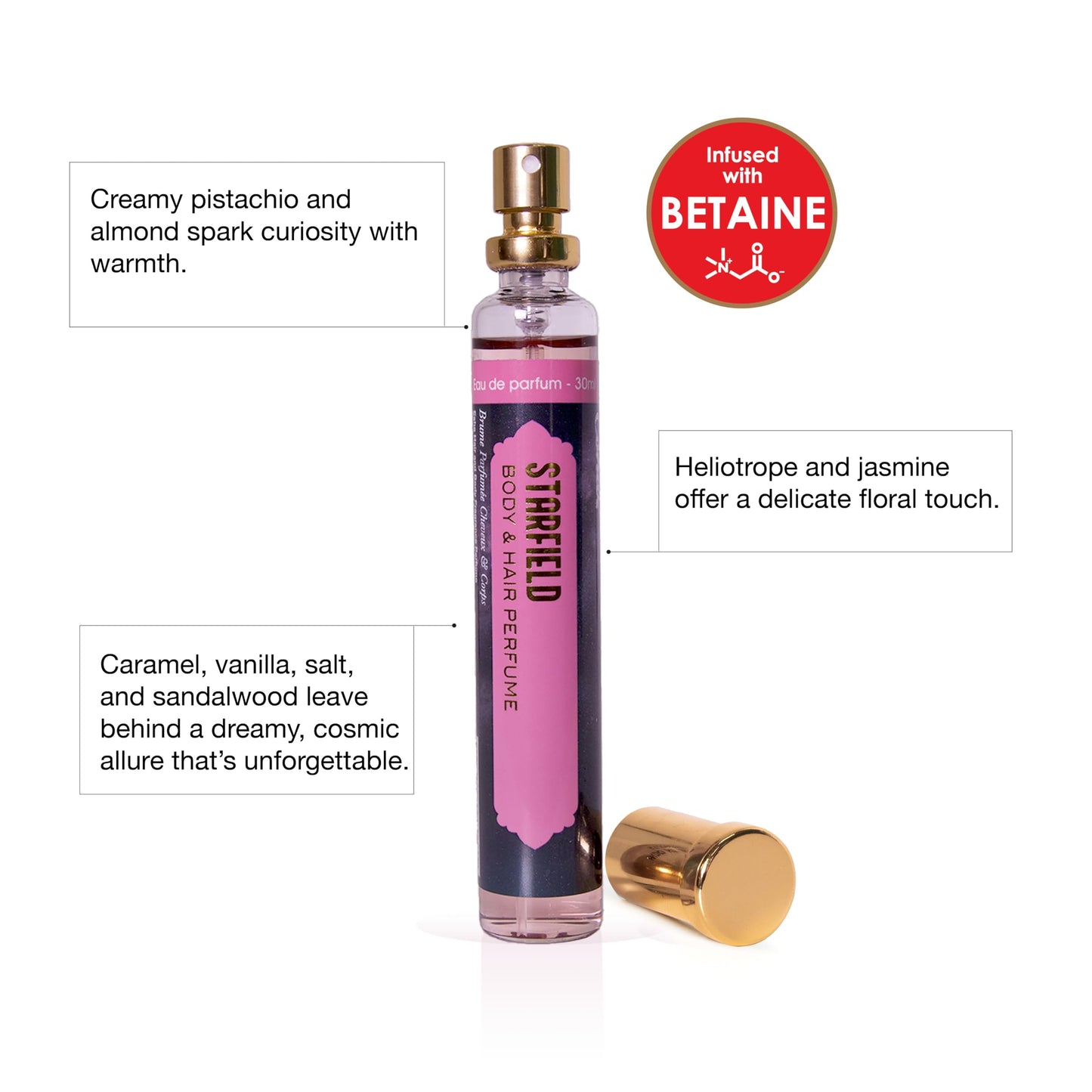 Esha Body & Hair Perfume Mist - Eau de Parfum for Women - Infused with Betaine - (STAR FIELD) Beauty & Personal Care Esha