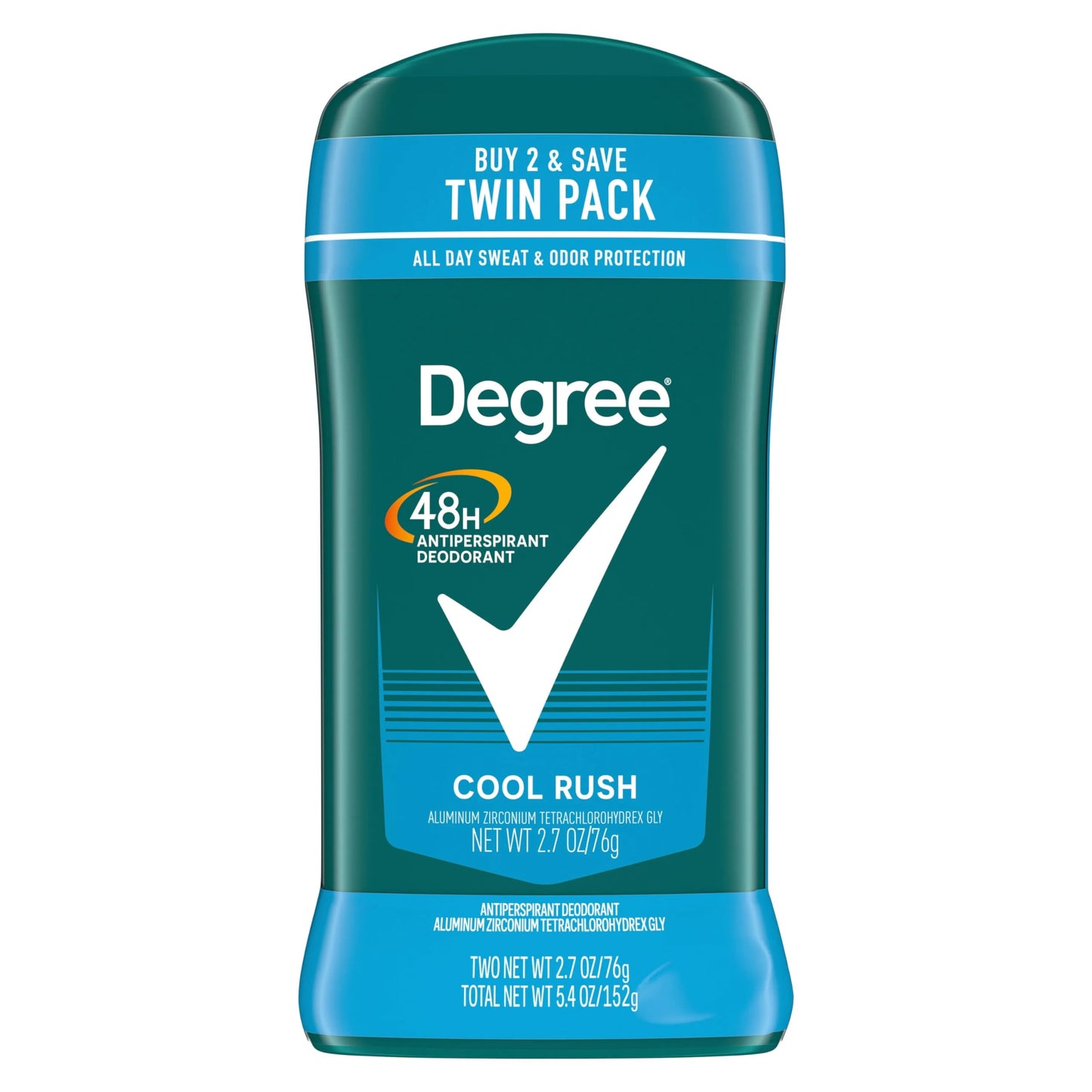 Degree Men Dry Protection Antiperspirant & Deodorant, Twin Pack, Cool Rush 2.7 oz Beauty and Personal Care Degree