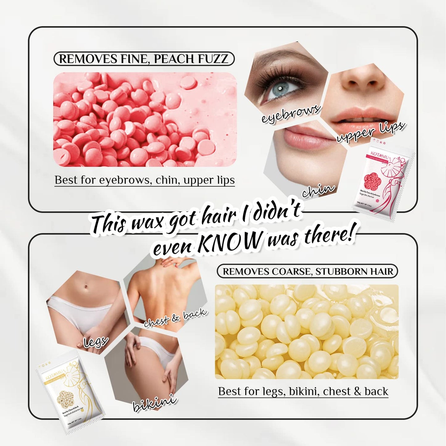KOTAMU Waxing Kit for Women & Men, Pink Digital Wax Pot Warmer Hair Removal Beauty and Personal Care KOTAMU