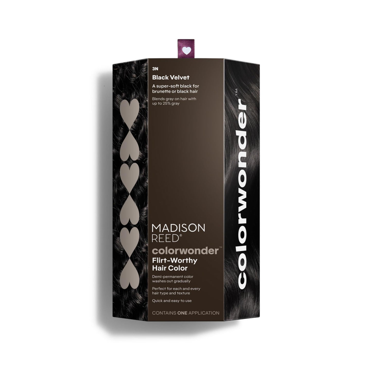Madison Reed ColorWonder Demi-Permanent Hair Color Kit - 3N Soft Black (Black Velvet) | Blends Up to 25% Gray, Lasts 25 Washes, Ammonia-Free