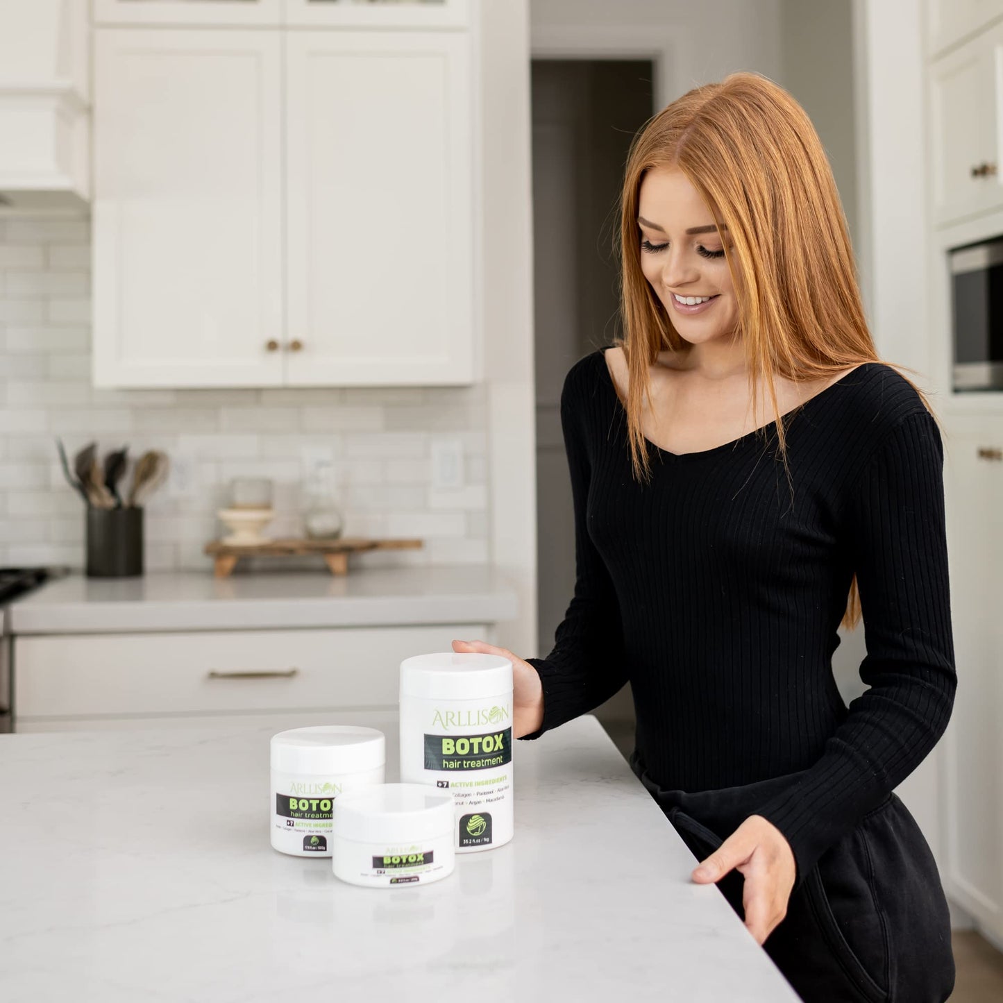 Arllison Botox Hair Treatment With Antifrizz, Soft Shiny Hair With Deep Hydration, Formaldehyde Free, Softens, Moisturizers, Adds Shine,volume