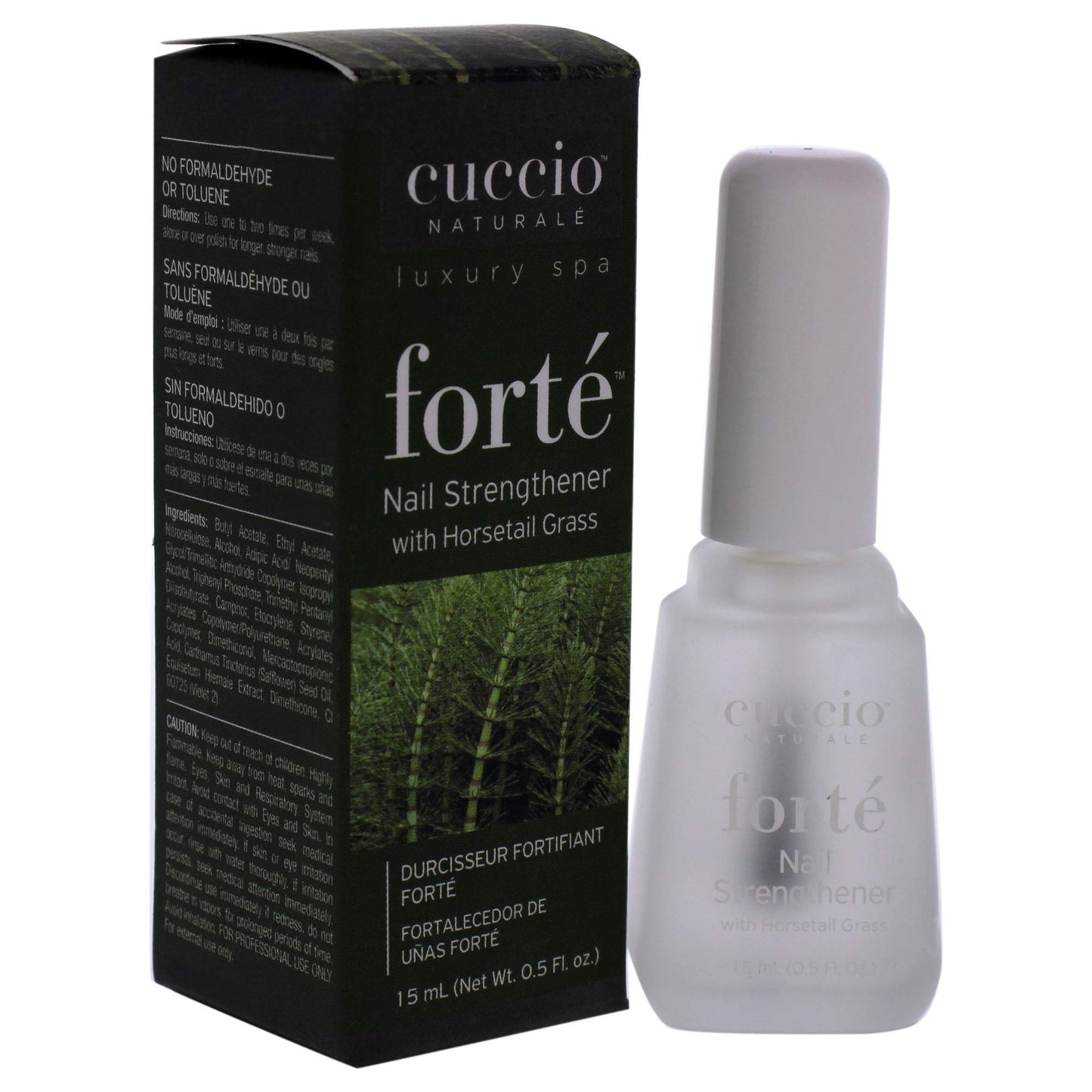Cuccio Naturale Forte Nail Strengthener Treatment - With Horsetail Grass - Protects Against Cracking, Splitting And Breakage - Nutrient Rich Formula