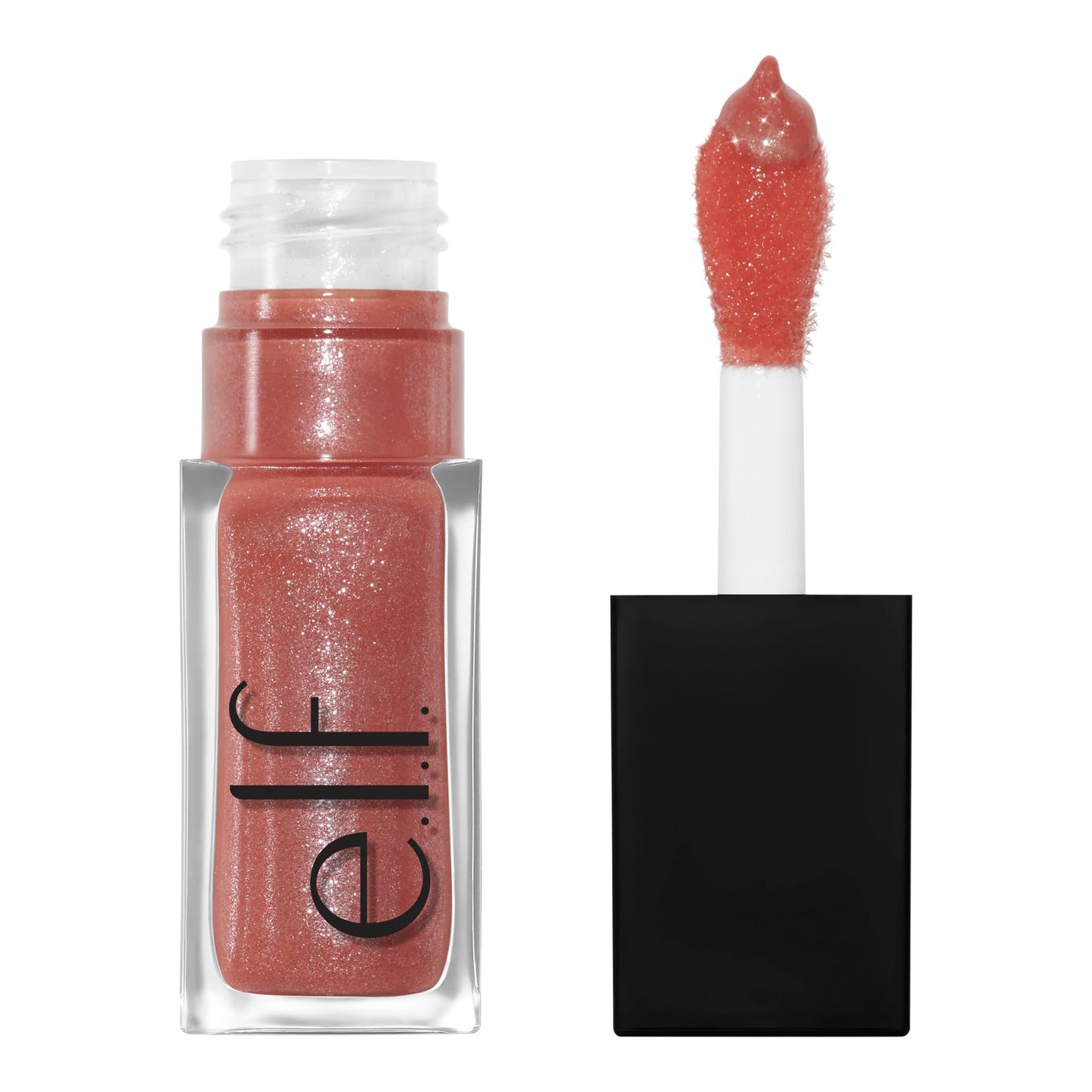 e.l.f. Glow Reviver Lip Oil, Nourishing and Hydrating with High-Shine Glimmer Finish & Sheer Wash Of Color, Minty Scent, Non-Sticky, Vegan