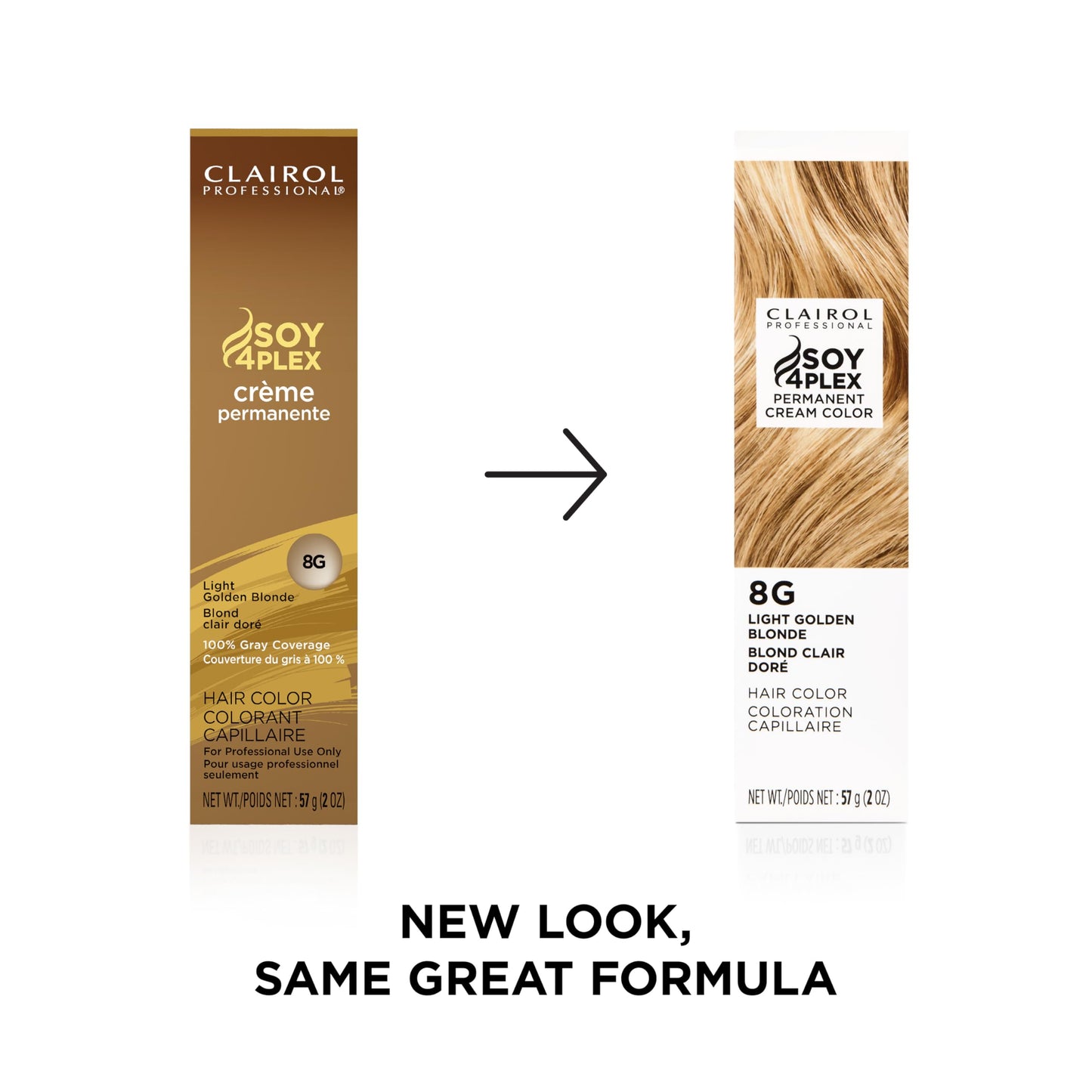 Clairol Professional Crème Permanente, 8g Light Gold Blonde, 2 oz. - Packaging May Vary