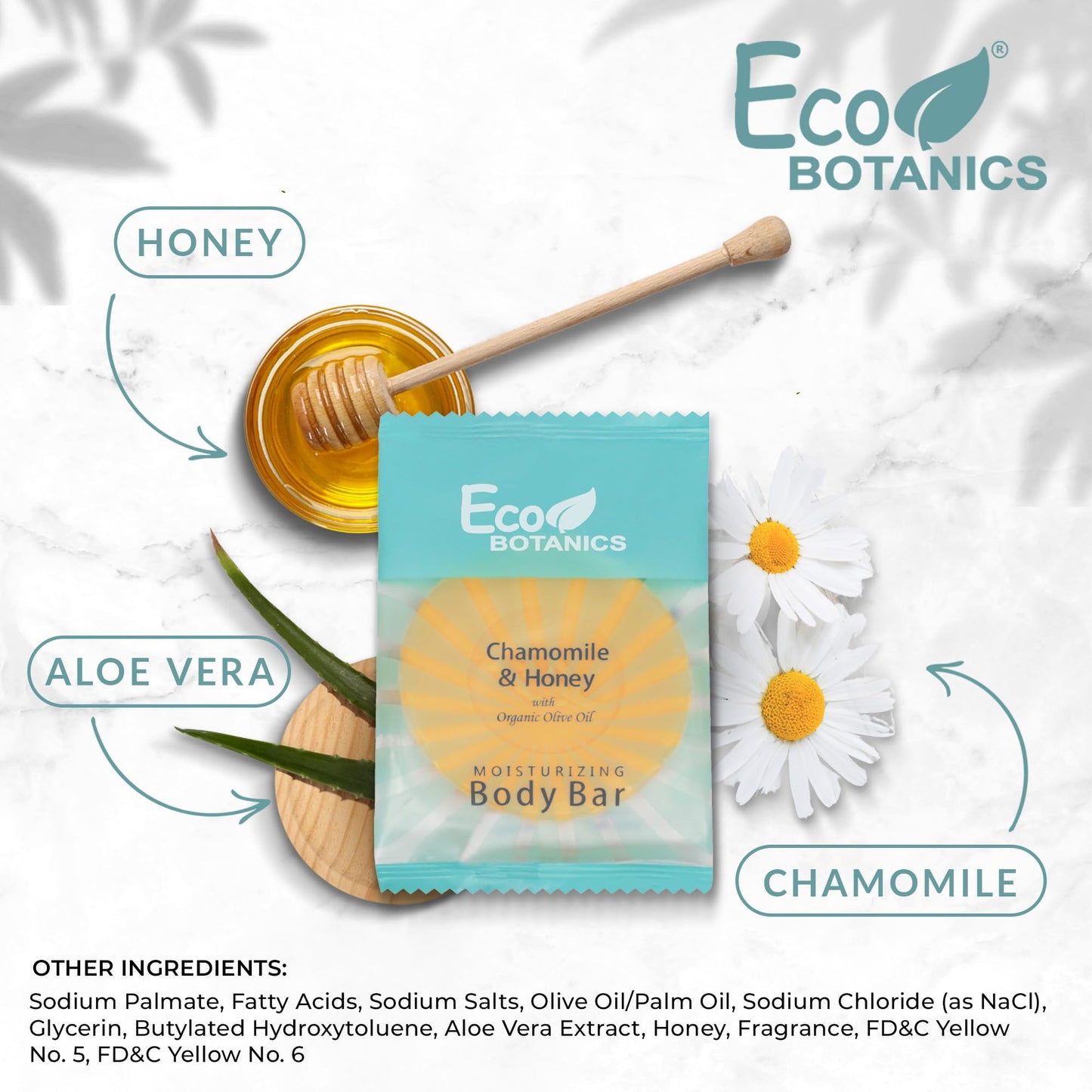 Eco Botanics Travel Size Hotel Toiletry Set 100 Count 0.85 oz Bottles Guest Amenities for Vacation Rentals and Short Term Rentals Paraben Free White