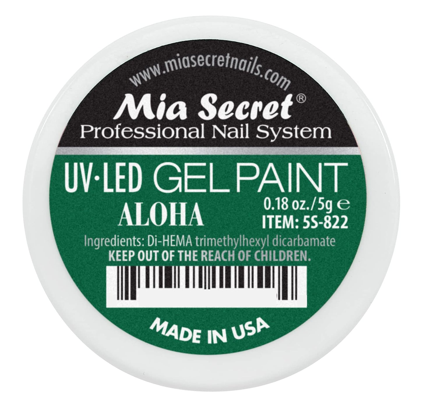 Mia Secret Professional Nail System UV/LED Gel Paint - 5 grams (Aloha) Beauty & Personal Care Mia Secret