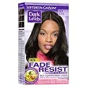 Dark & Lovely Long-Lasting True-to-Tone Colour, Permanent, Jet Black 371 (Pack of 3)